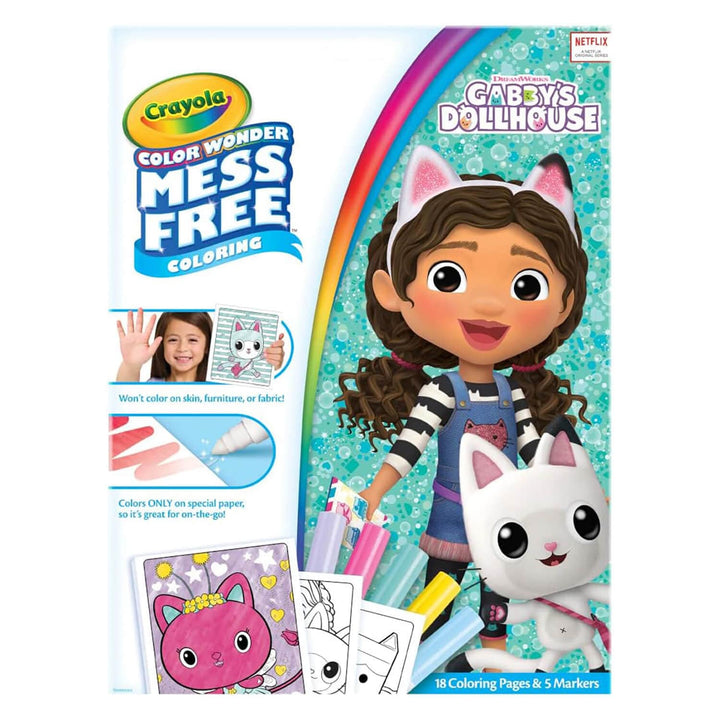Crayola Color Wonder Mess Free Colouring 18 Pages with 5 Markers