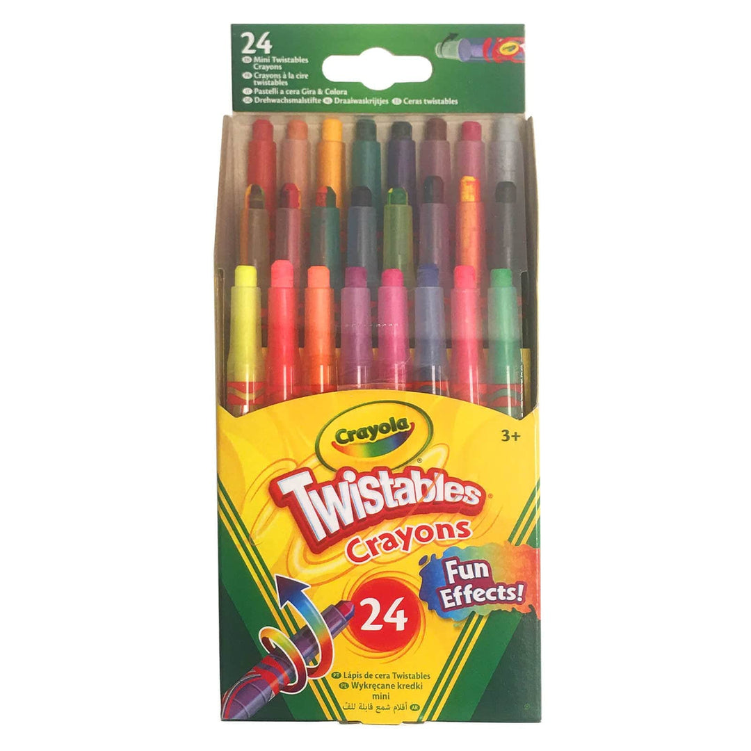 Pack of 24 Twistables crayons with fun effects