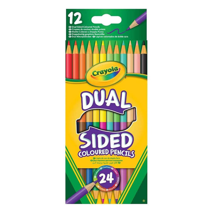 Pack of 12 Dual Sided Coloured pencils from Crayola