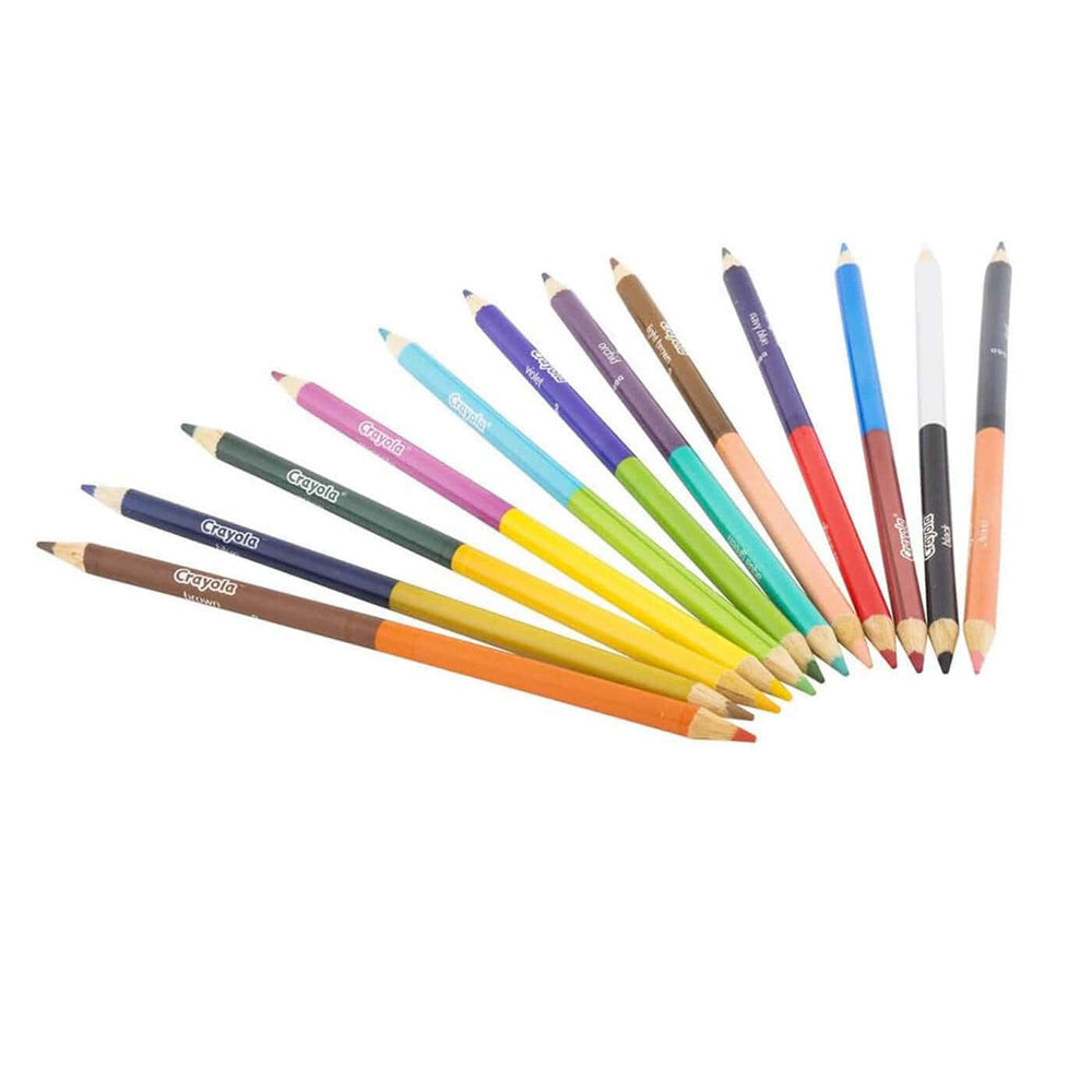 12 double ended coloured pencils to give 24 different colours