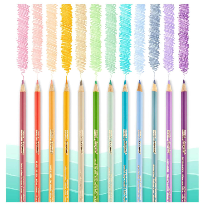 12 colours of kindness pencils for colouring