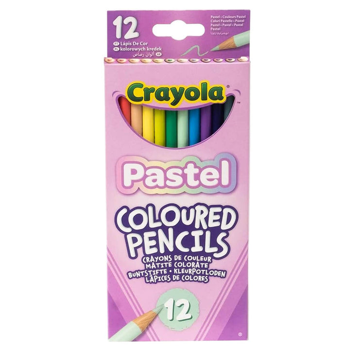 Pack of 12 Crayola PAtel Coloured pencils for arts and crafts