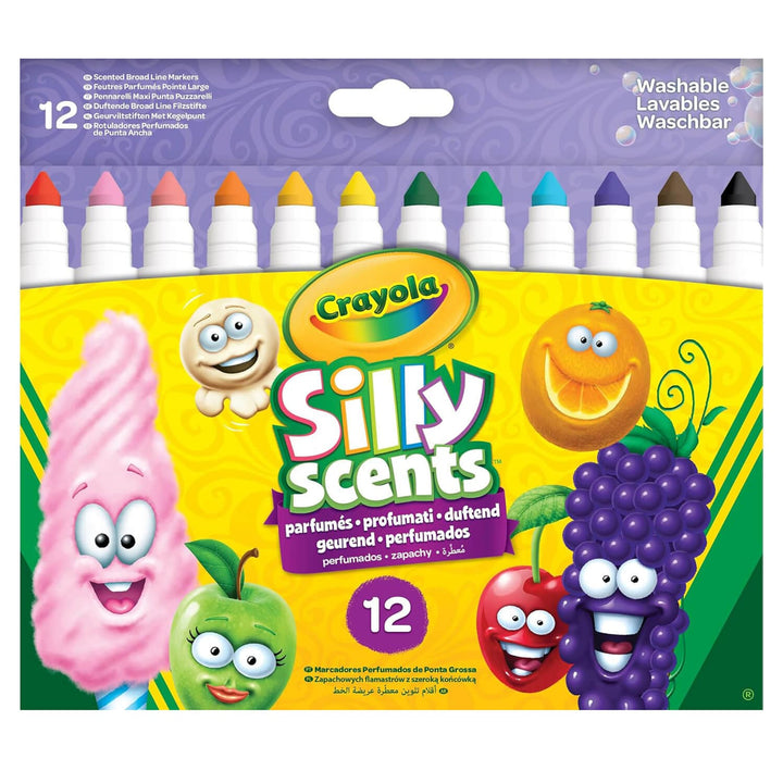 Crayola Silly Scents sweet scented broad line markers in a pack of 12