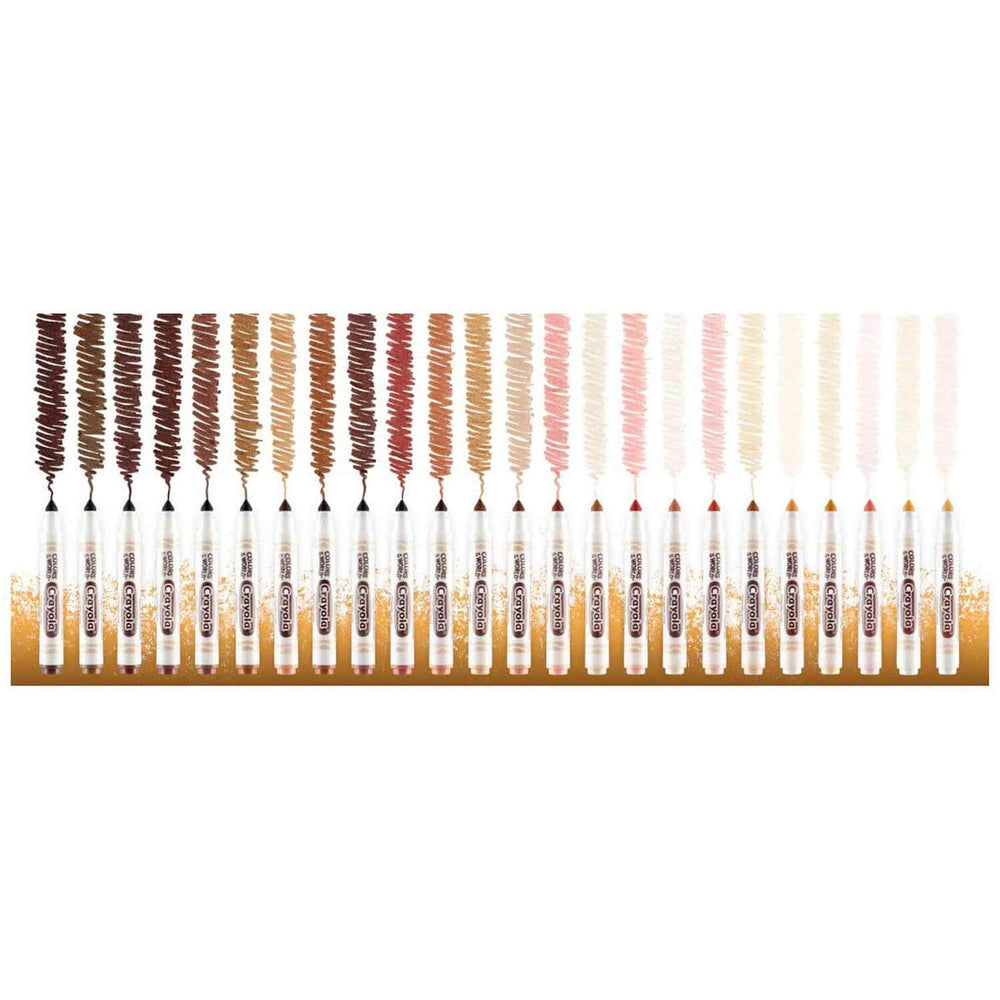 24 colours of the world markers in skin tones