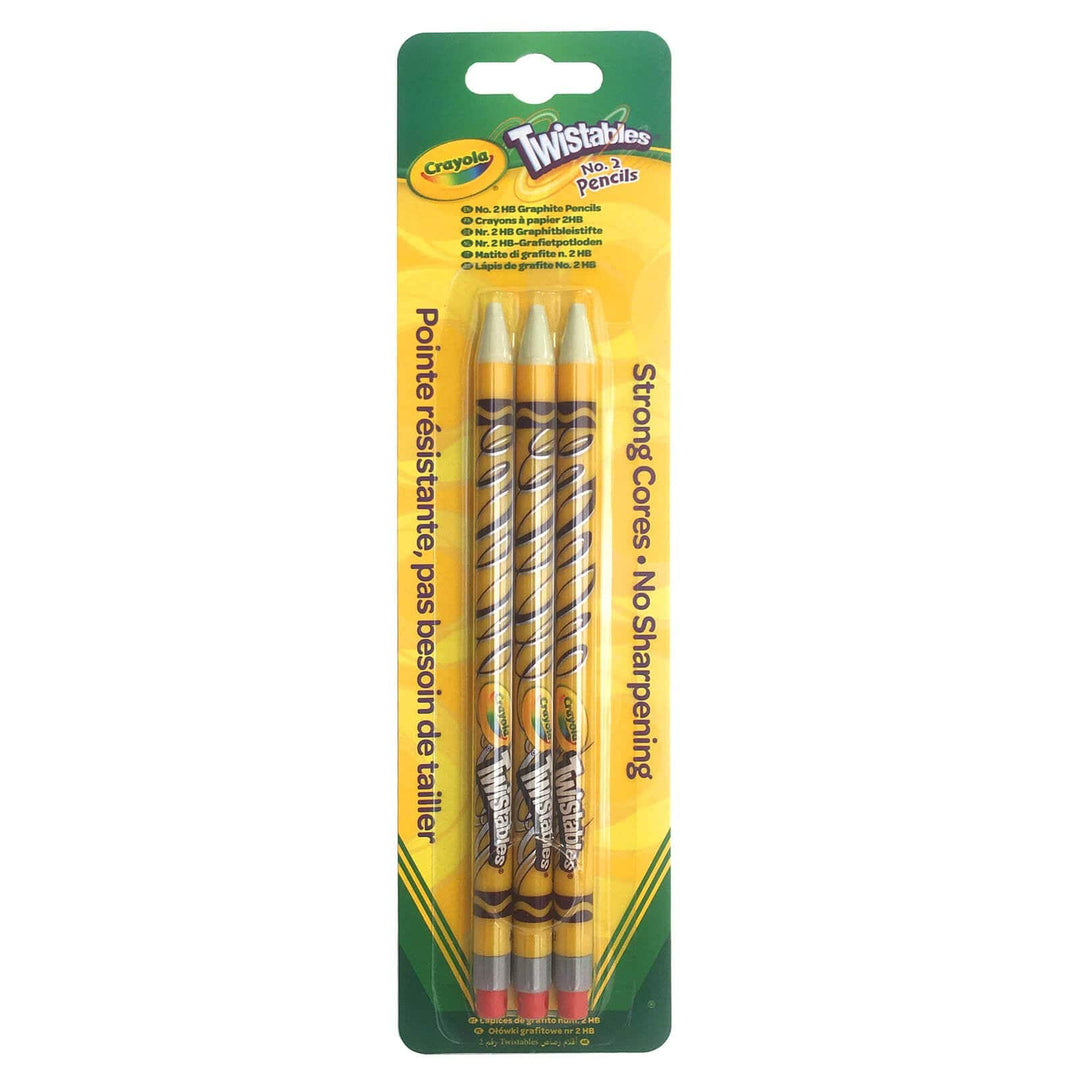 Pack of 3 Crayola Twistables HB Graphite Pencils
