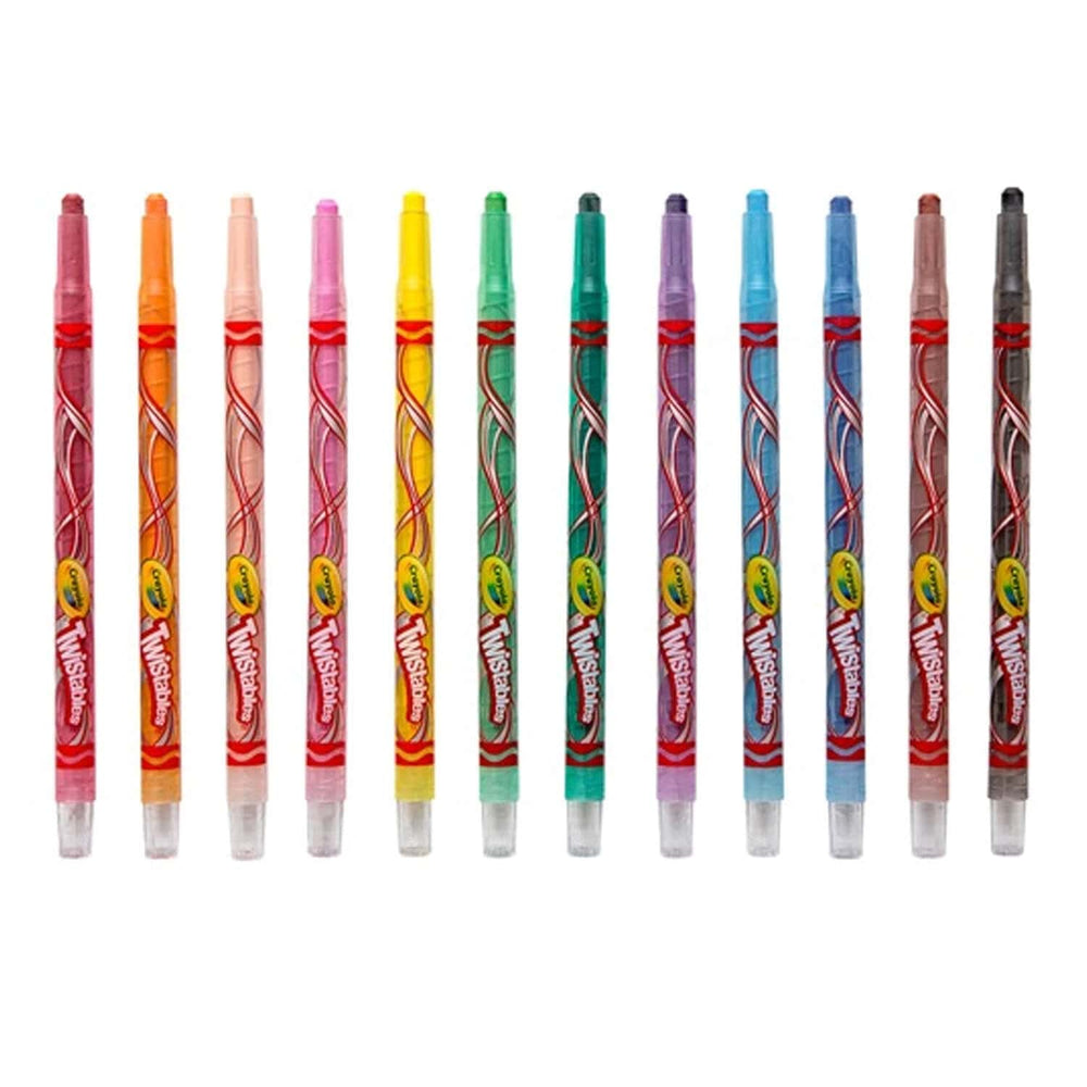 set of 12 Twistables Coloured Crayons