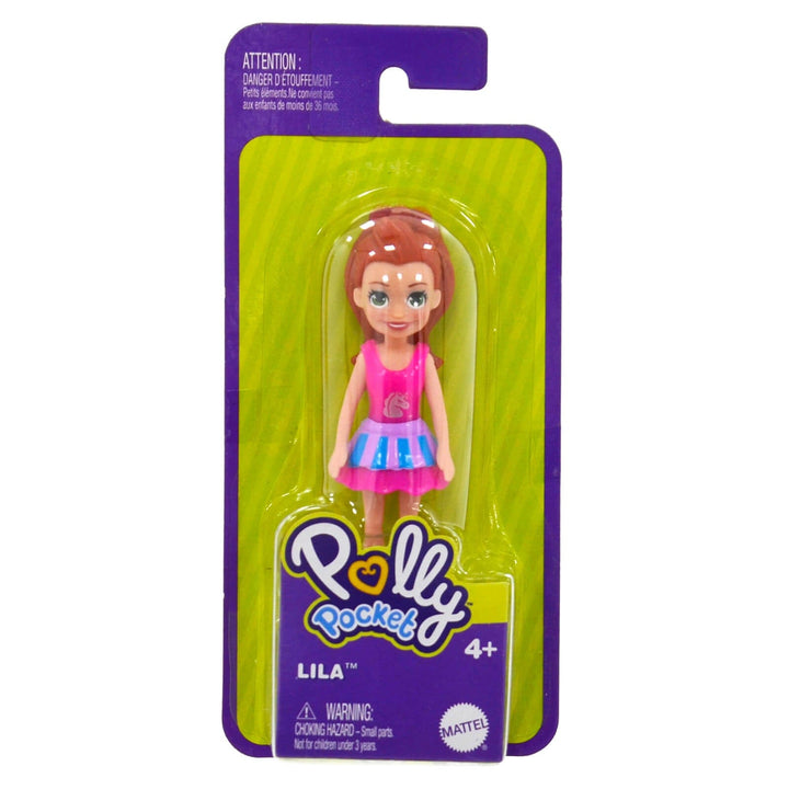 Polly Pocket Lila in pink dress Doll in packaging