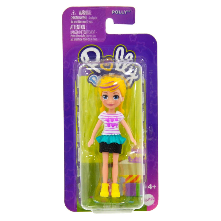 Polly Pocket Impulse Doll with hearts t-shirt in packaging