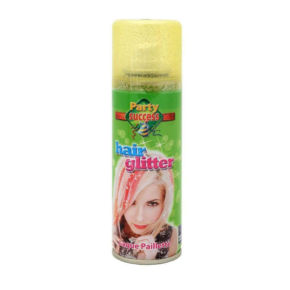 Gold glitter hair colour for fancy dress parties