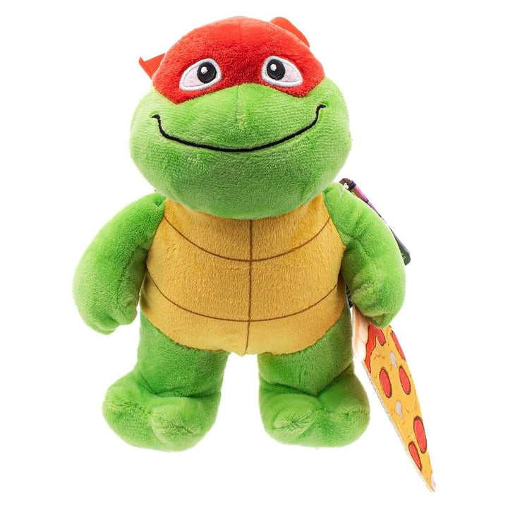 Raphael Teenage Mutant Ninja Turtle Tot plush soft toy with a slice of pizza