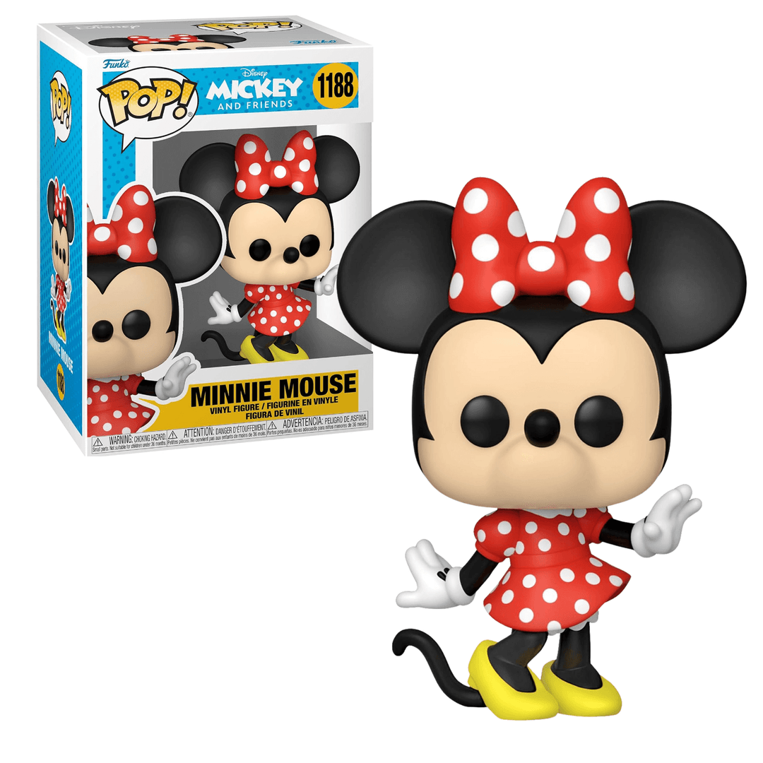 minnie mouse vinyl figure mickey and friends disney funko pop series