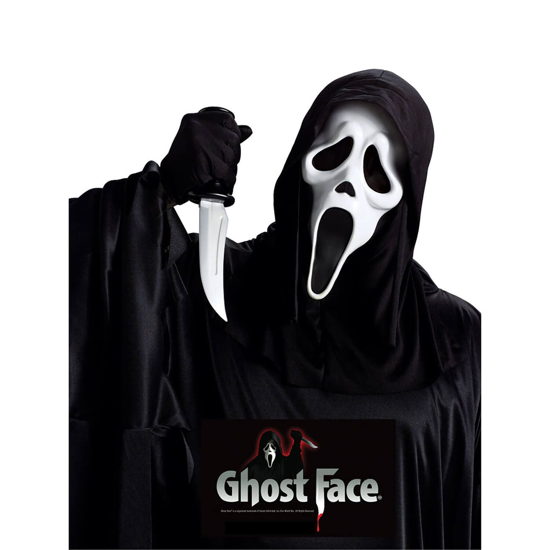 Ghost Face white mask and knife set fr Halloween parties