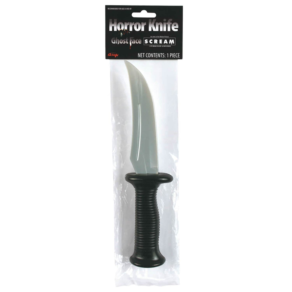 Horror Knife in packaging for Ghost Face Scream fancy dress costumes