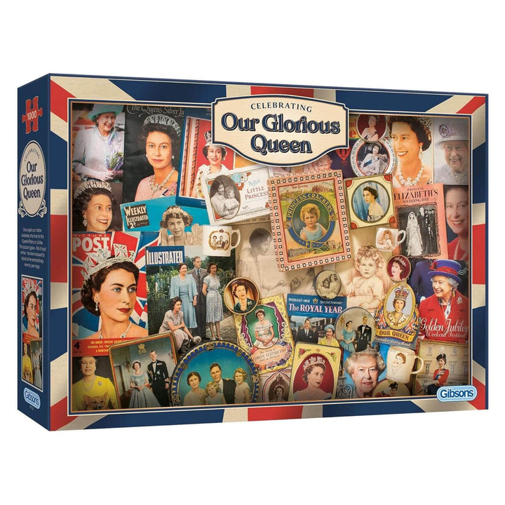 Our Glorious Queen 1000 piece jigsaw puzzle in the box