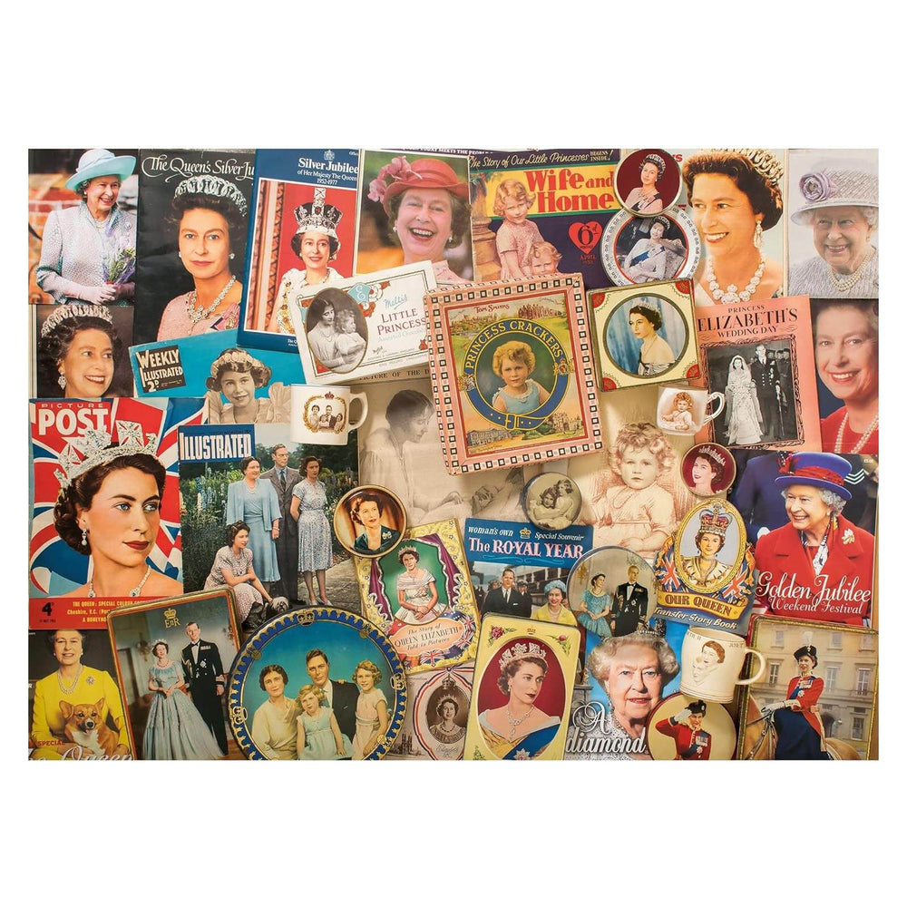 Collage of images of Queen Elizabeth II
