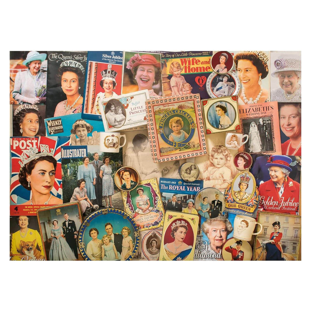 Collage of images of Queen Elizabeth II