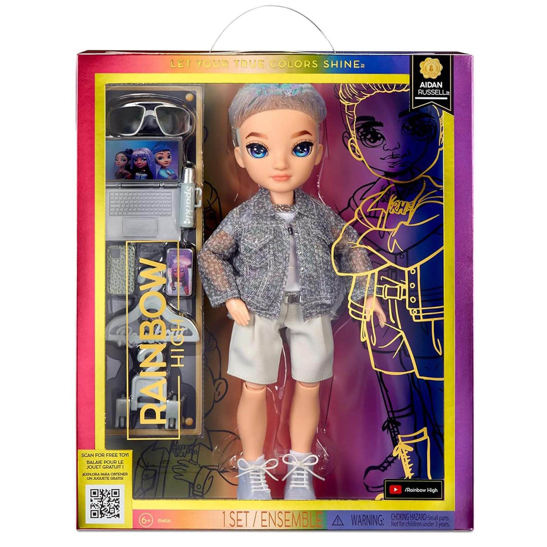 Rainbow High Aiden doll with accessories in luxury packaging for collectors