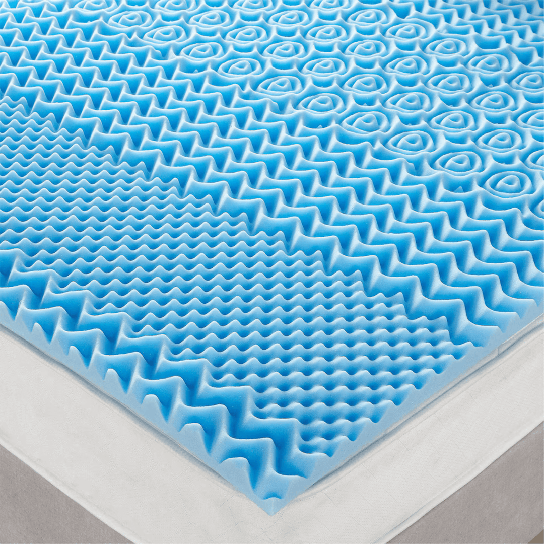Dreamland Memory Foam Contour Mattress Topper Bed Supportive 5cm Deep