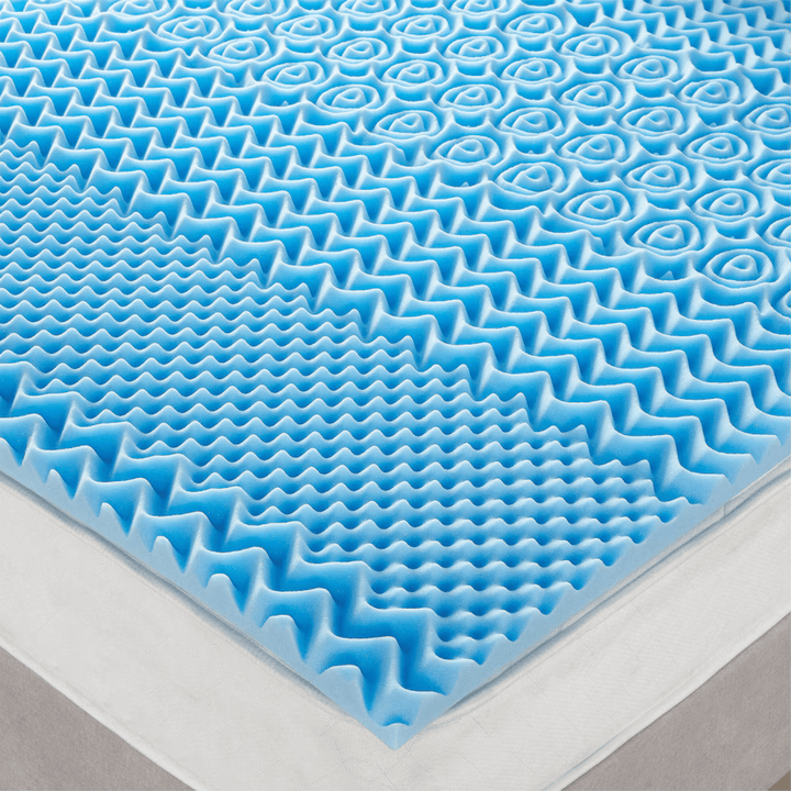 Dreamland Memory Foam Contour Mattress Topper Bed Supportive 5cm Deep
