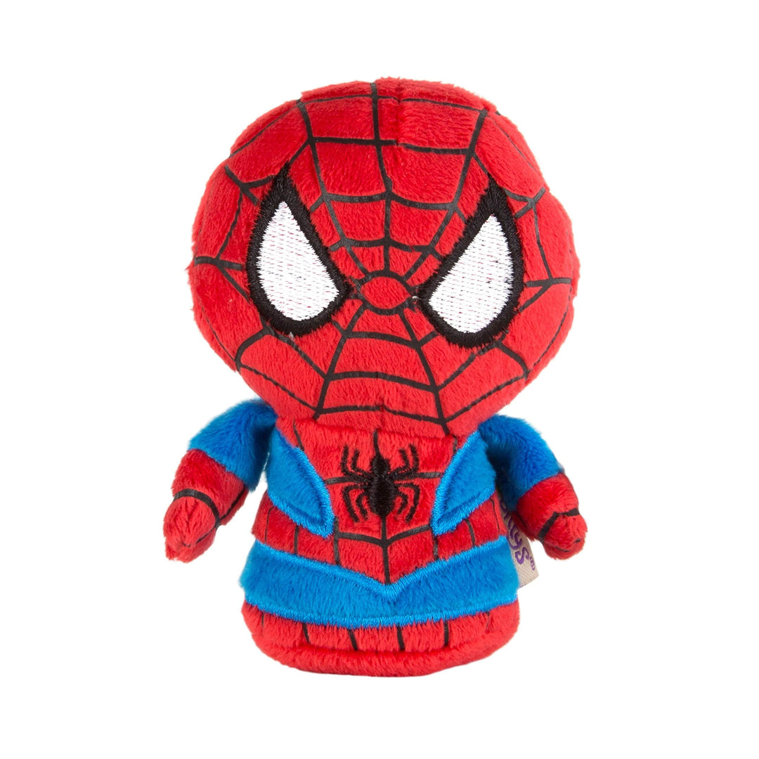spider man plush itty bitty soft toy on white background