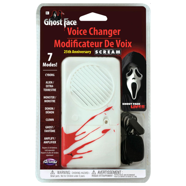 Ghost Face Voice CHanger with 7 modes in display packaging