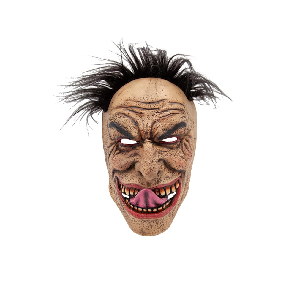 Adults Smiling Freak Latex Face Mask Halloween Horror Zombie