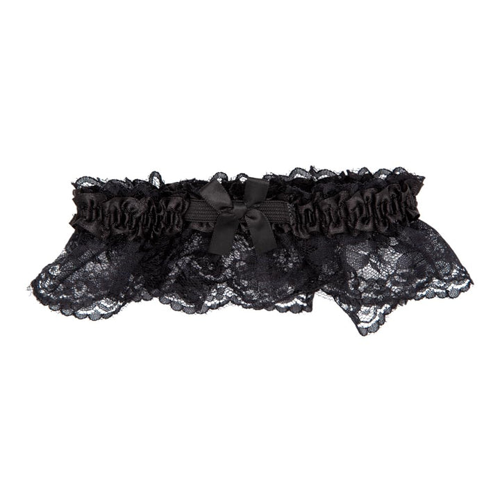 Black lace garter for fancy dress costumes
