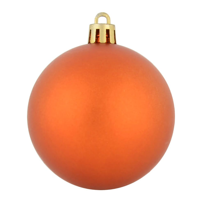 Pack of 30 Halloween Baubles Black Orange Matt Mirror Glitter 6cm