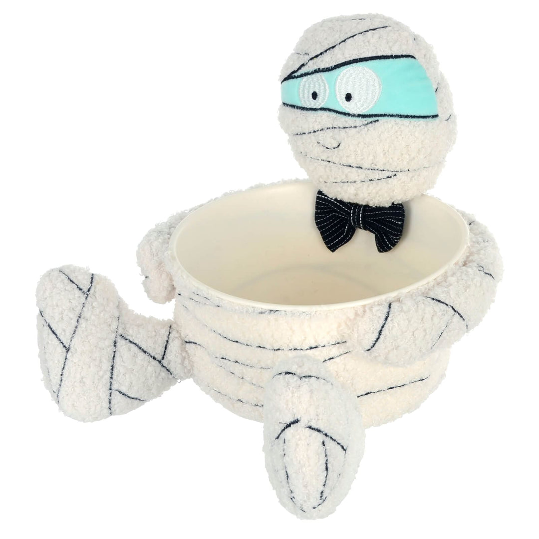 large Halloween mummy sweet bowl for trick or treat visitors