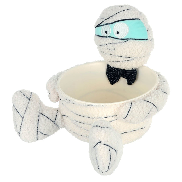 large Halloween mummy sweet bowl for trick or treat visitors
