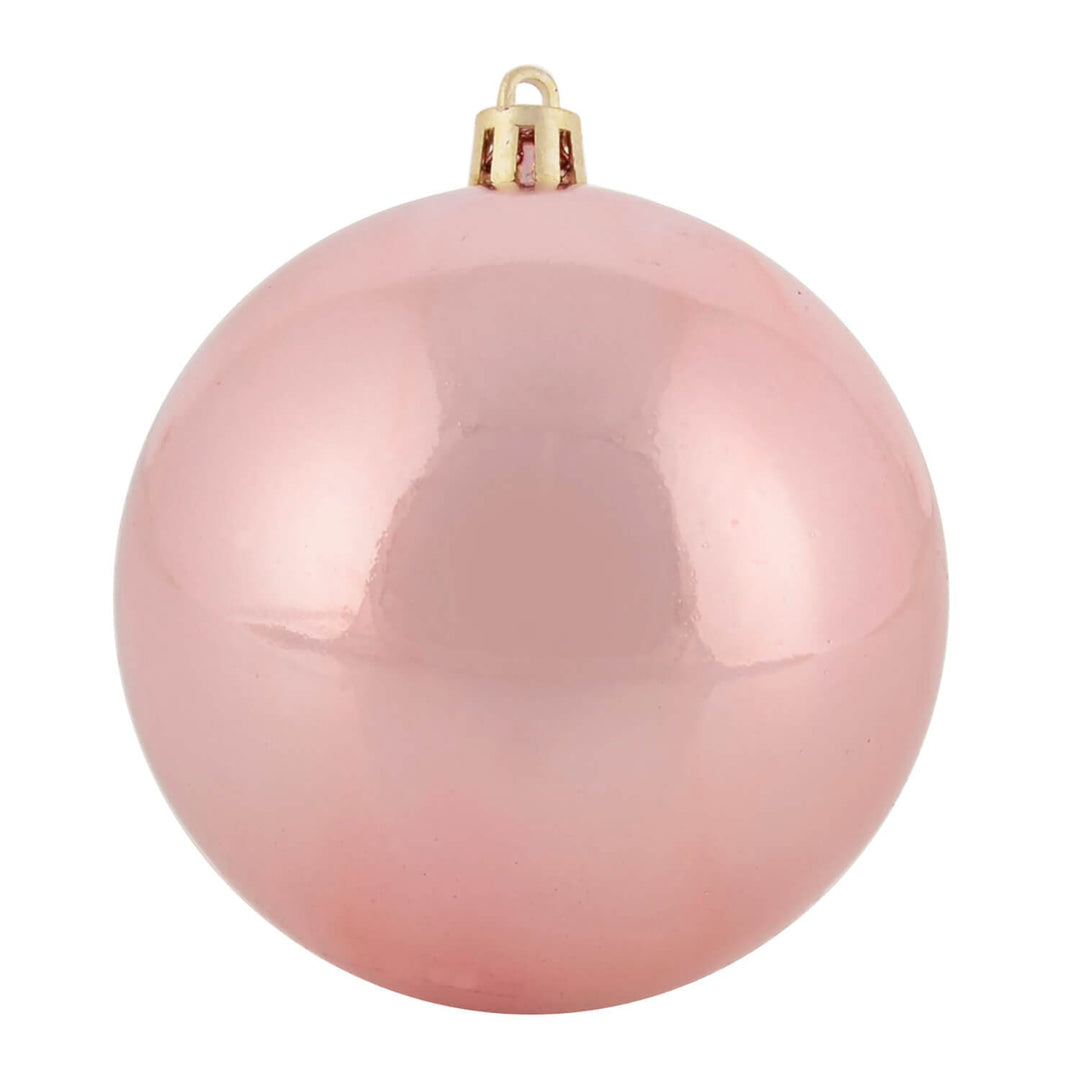 Shiny pink Christmas tree bauble