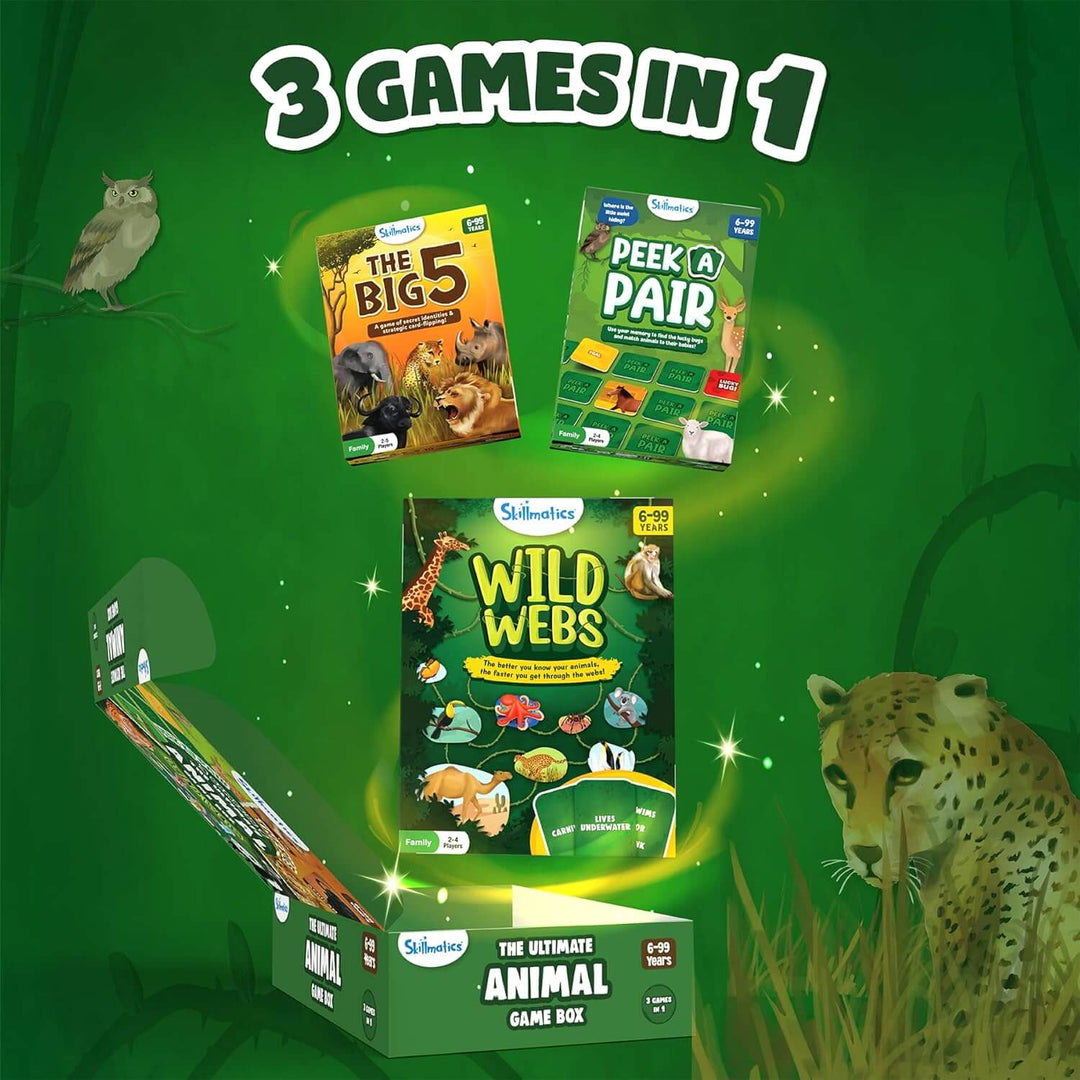 3 games in 1 big 5 peek a pair and wild webs