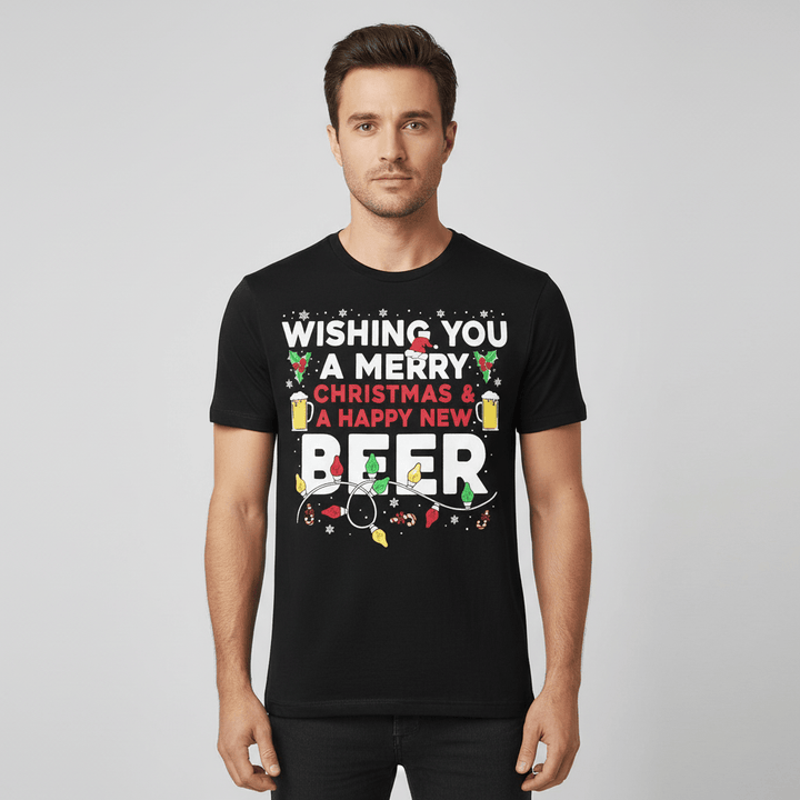 Mens Christmas T-Shirt Novelty Festive Party Tee 100% Cotton