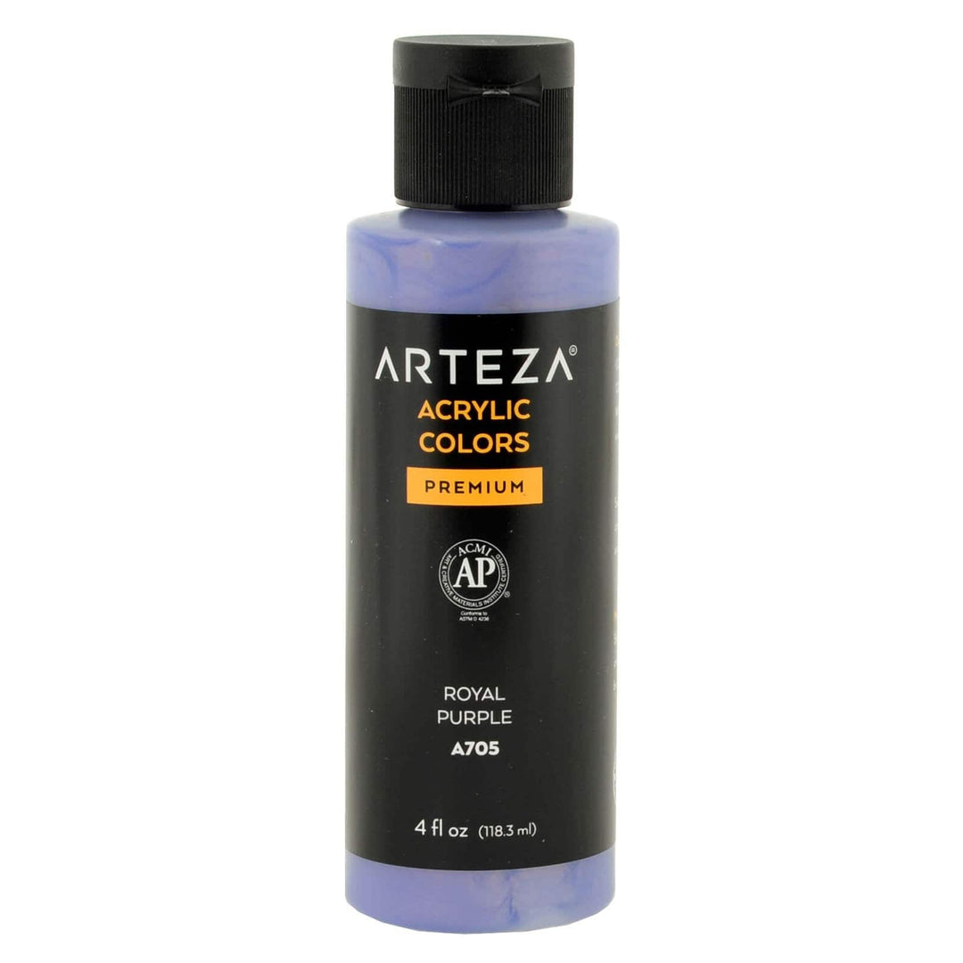 Bulk Pack of 12 Arteza Iridescent Acrylic Paint A705 Royal Purple 118ml