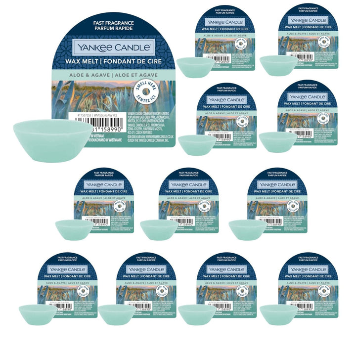 Bulk Pack 12 Aloe Agave Yankee Candle Scented Wax Melt Home Fragrance