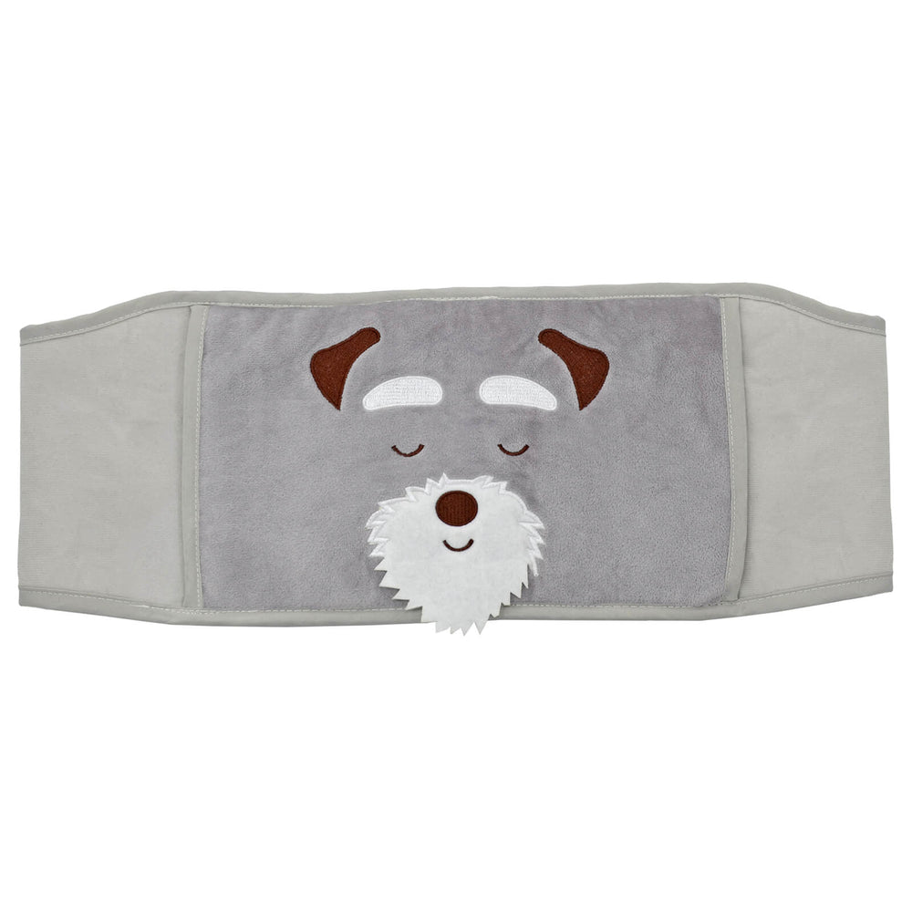 Grey belt with dog design pouch