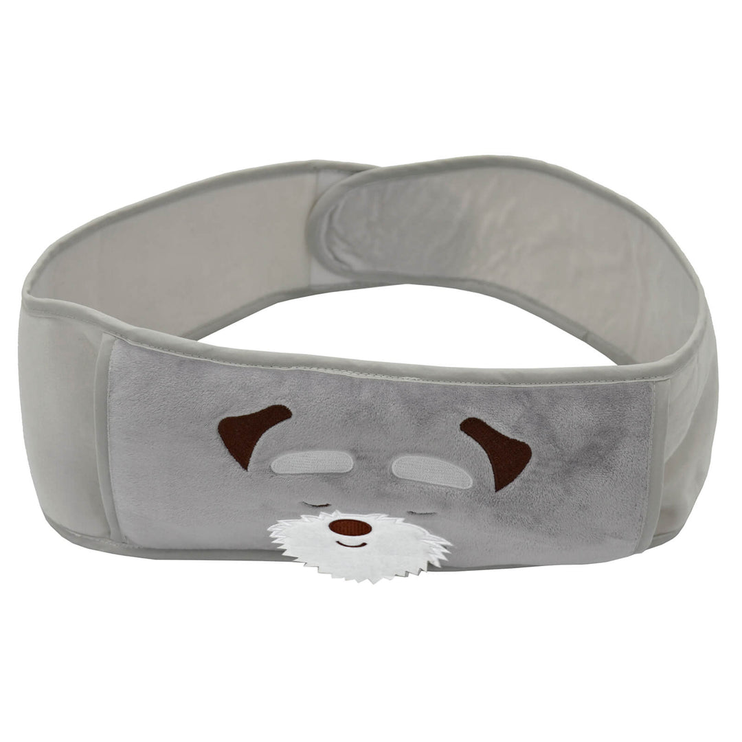 Grey belt with dog design pocket at the front