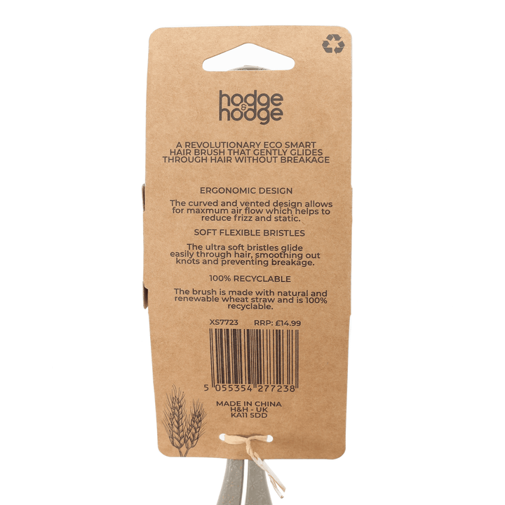 Hodge & Hodge hair brush packaging with product details on a white background