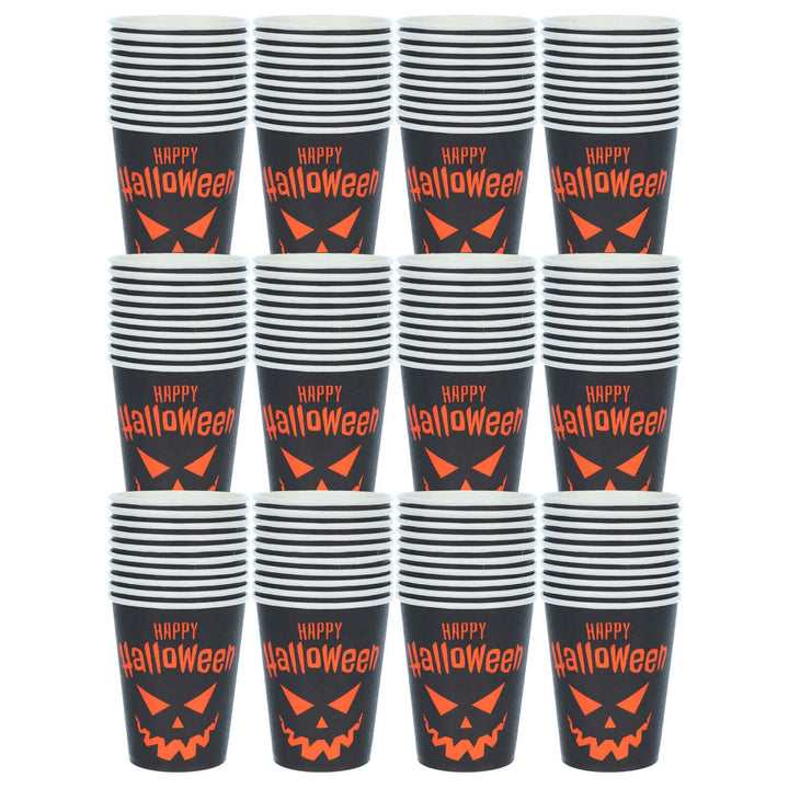 Bulk Packs of Halloween Party Table Accessories Cups Plates Napkins