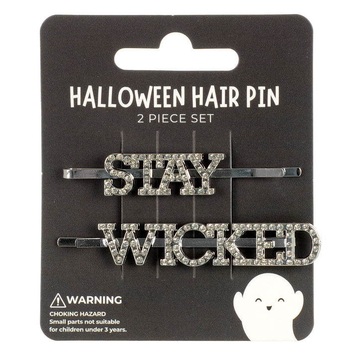 Halloween-themed hair pin set with &