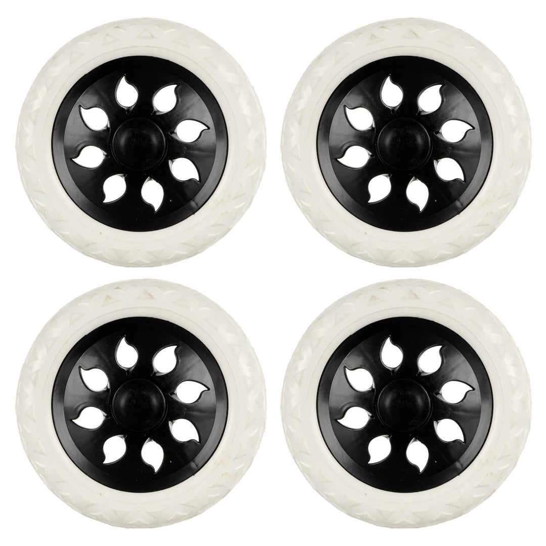 Set of 4 x 16cm Replacement Trolley Wheels Shopping Cart Luggage