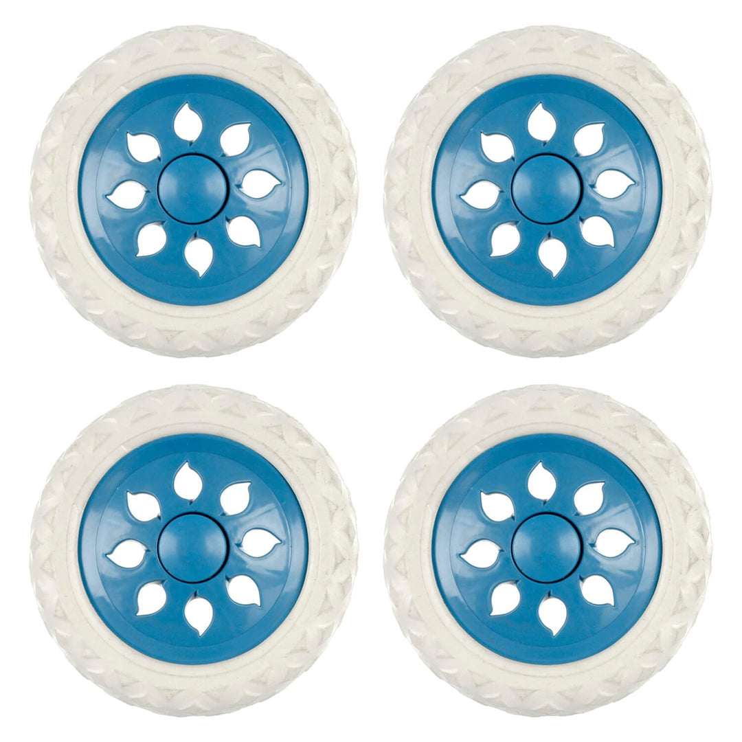 Set of 4 x 16cm Replacement Trolley Wheels Shopping Cart Luggage