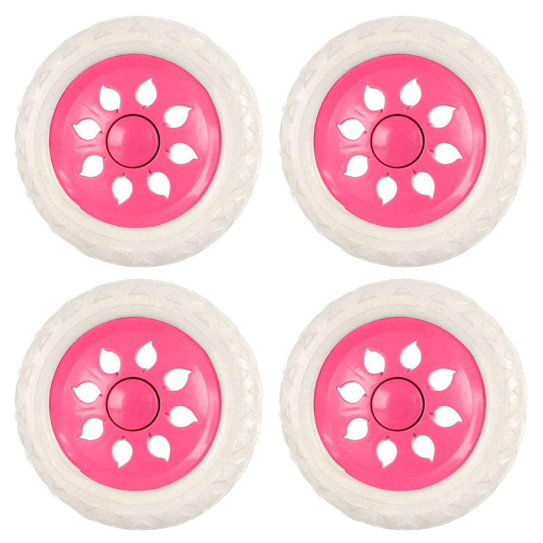 Set of 4 x 16cm Replacement Trolley Wheels Shopping Cart Luggage