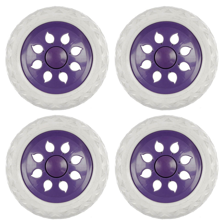 Set of 4 x 16cm Replacement Trolley Wheels Shopping Cart Luggage