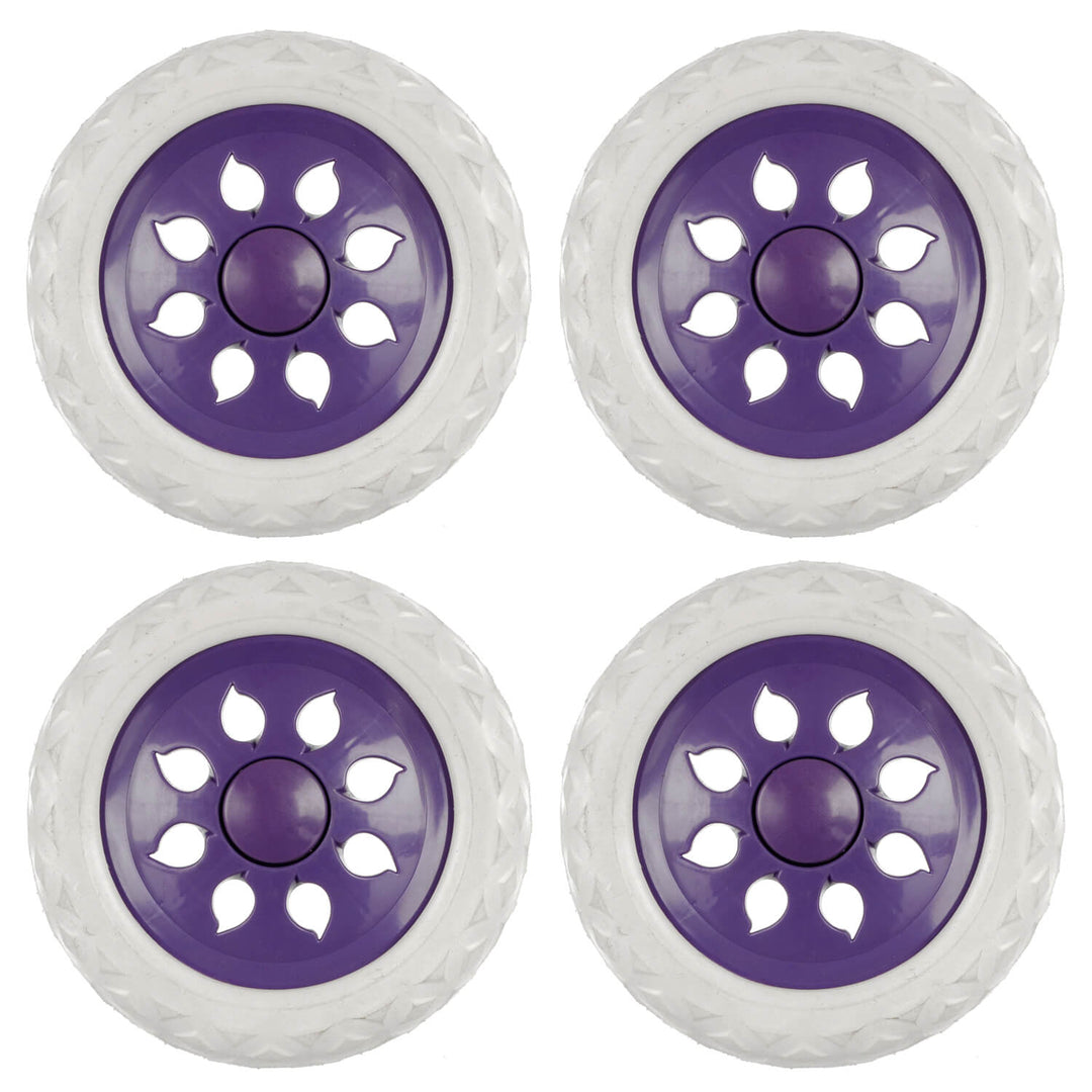 Set of 4 x 16cm Replacement Trolley Wheels Shopping Cart Luggage