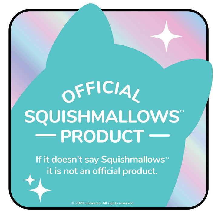 Teal label with &