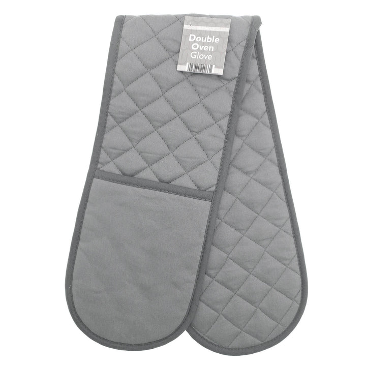 Double Oven Glove Pro Chef Traditional Quilted Two Handed 90cm