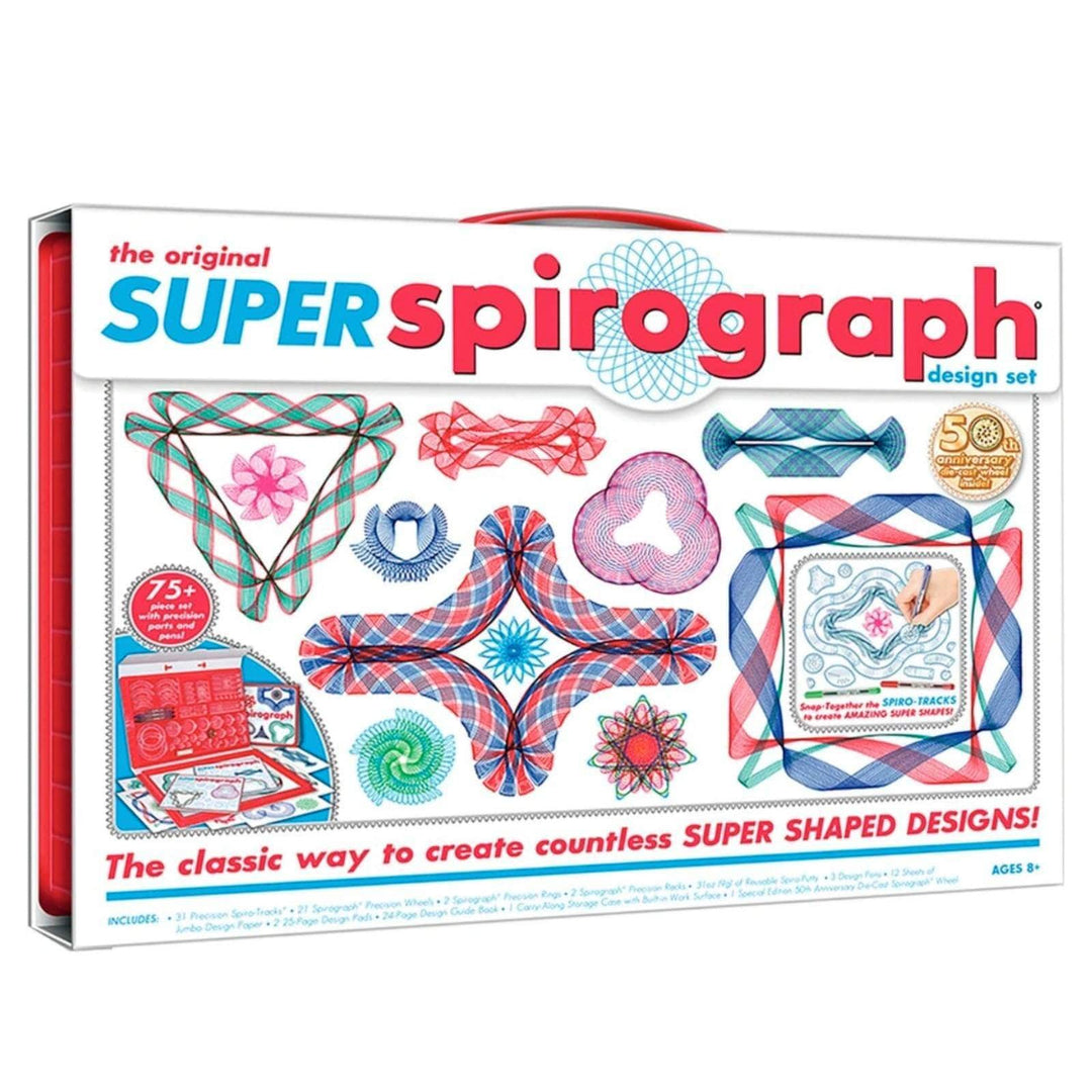 The original super spirograph design set in packaging carry case