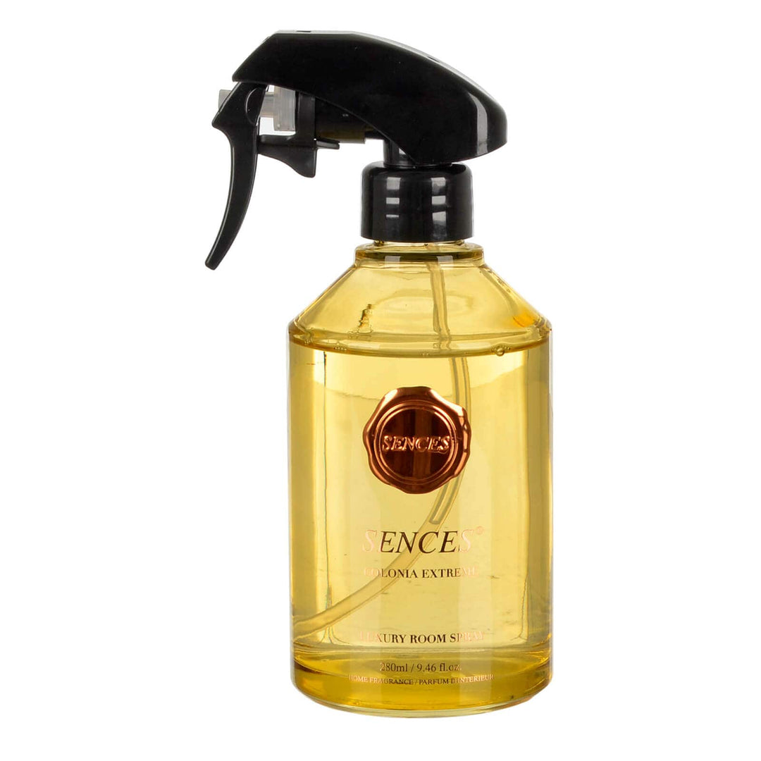 Sences Colonia Extreme scented room spray in yellow glass bottle