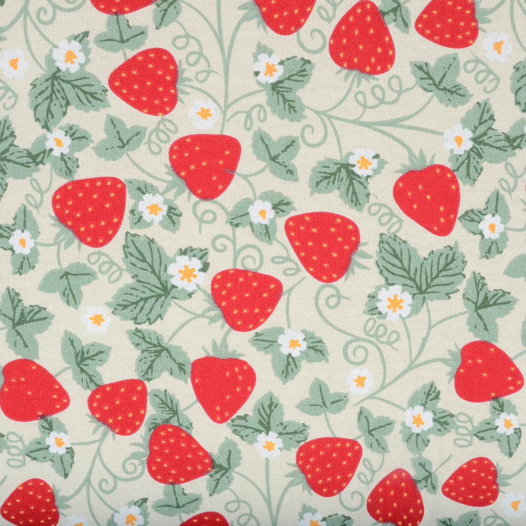 Strawberries Garden Bench Cushion Seat Pad Shower Resistant 41 x 110cm